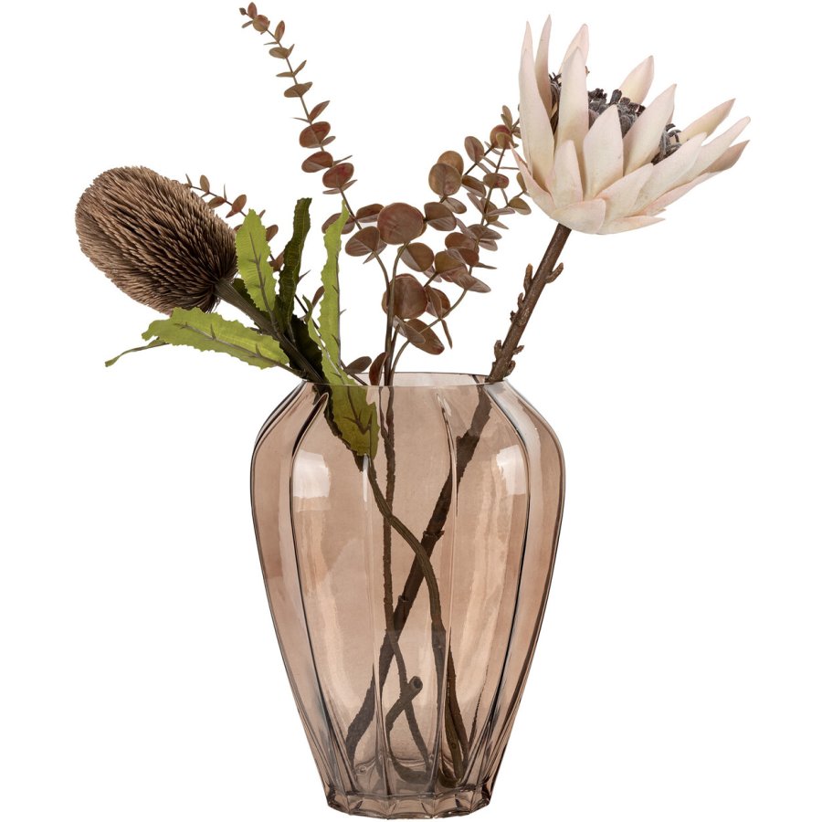 House Nordic Vase H29 cm, Braun