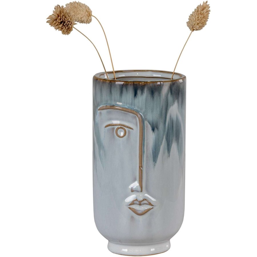 House Nordic Vase H17 cm, Blau