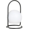 House Nordic Cliff Transportabel Bordlampe LED H30 cm, Sort/Hvid