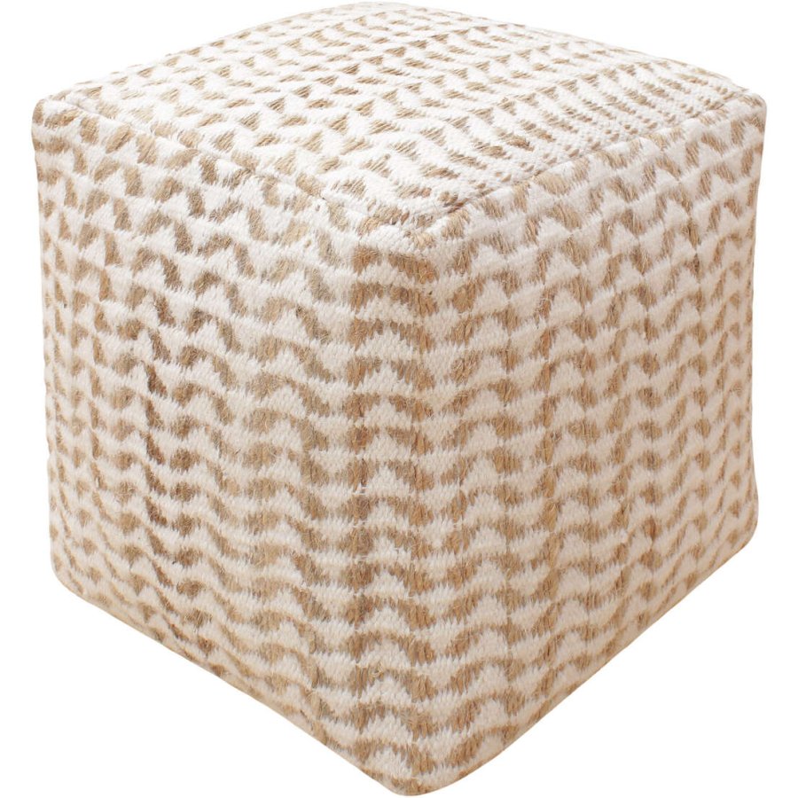 House Nordic Vapi Pouf 40 cm, Offwhite