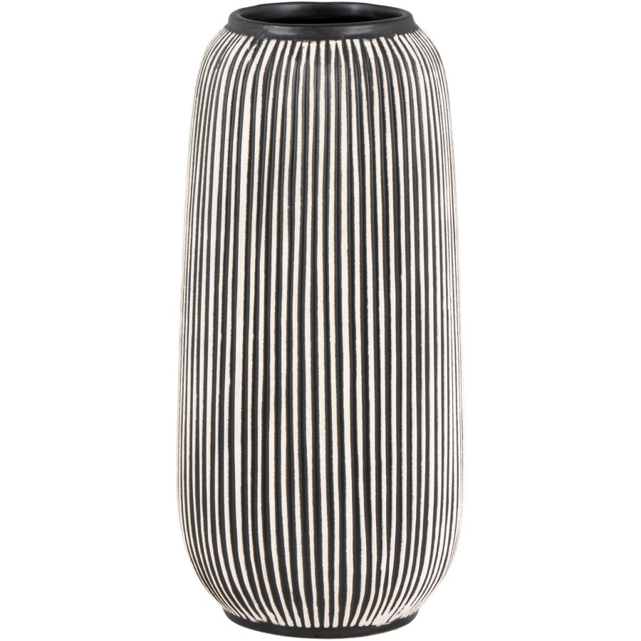 House Nordic Vase H20 cm, Schwarz/Wei