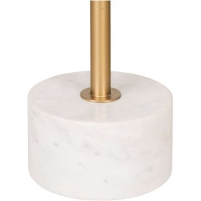 House Nordic Lecco Hjørnebord H52 cm, Messing/Marmor
