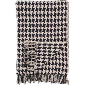 House Nordic Decke 130x180 cm, Schwarz/Beige