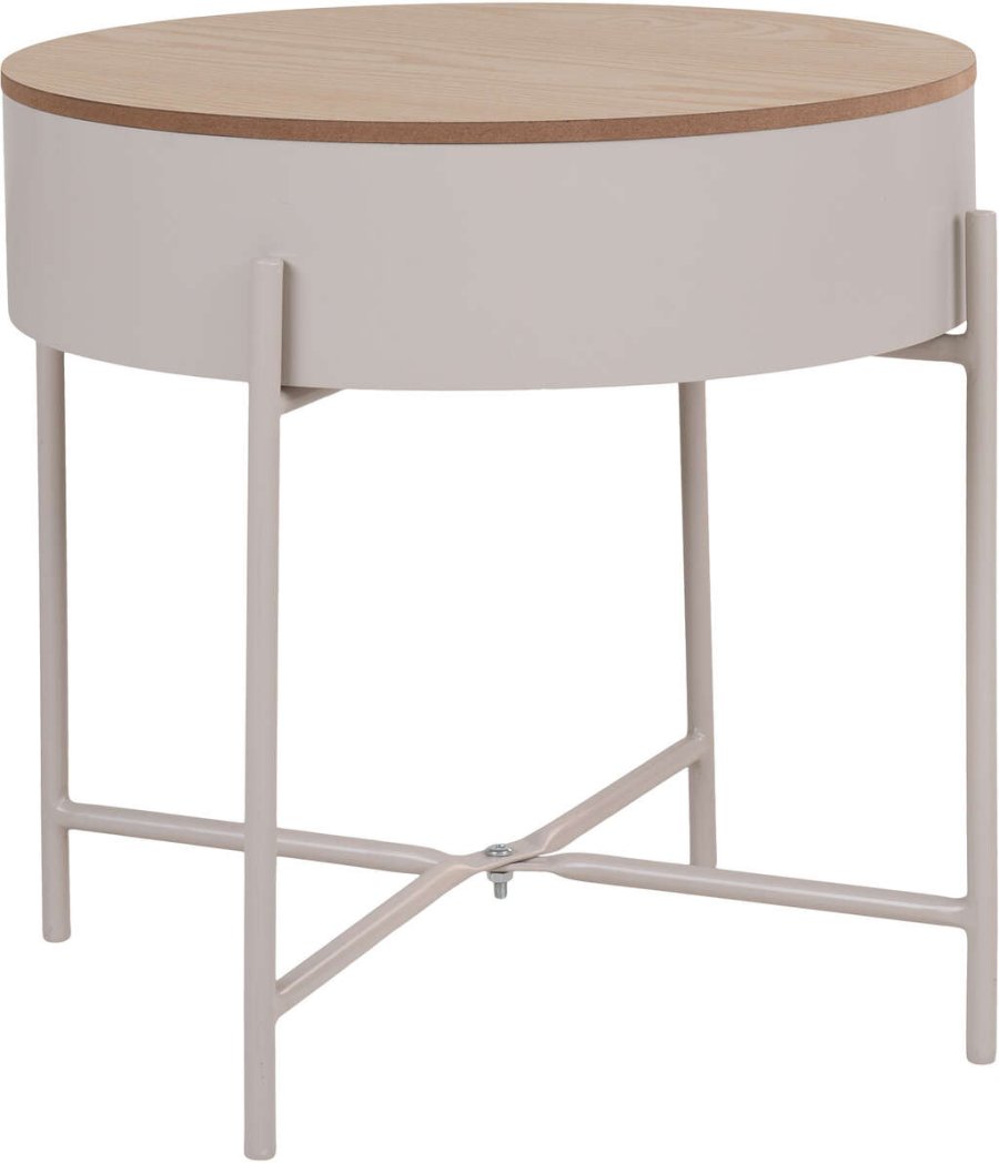 House Nordic Sisco Beistelltisch H40 cm, Beige/Grau