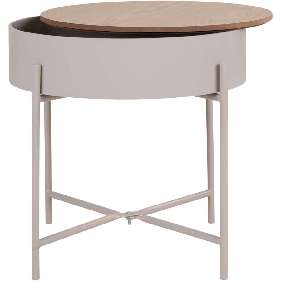 House Nordic Sisco Beistelltisch H40 cm, Beige/Grau