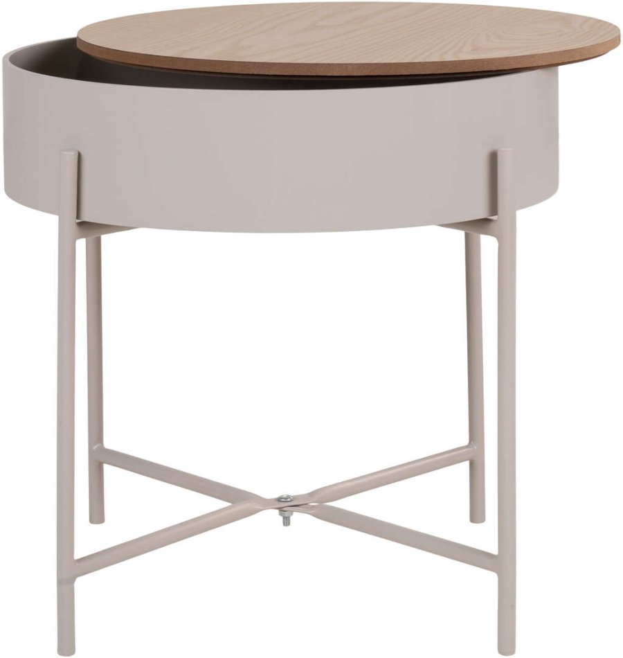 House Nordic Sisco Beistelltisch H40 cm, Beige/Grau