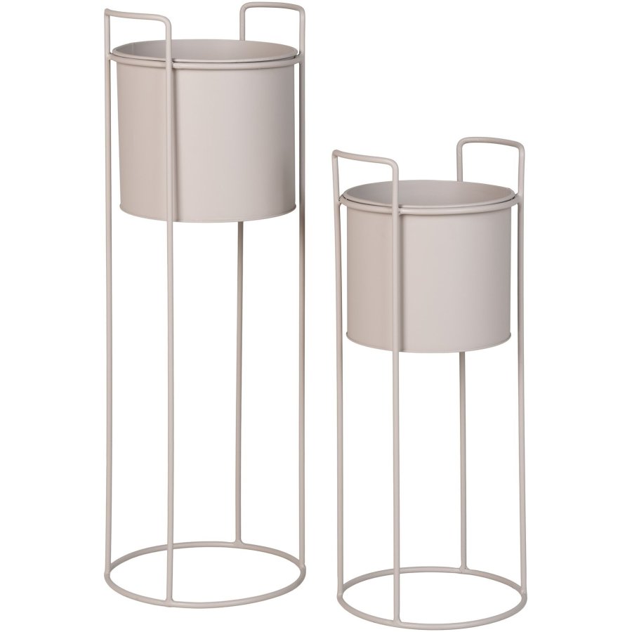 House Nordic Rabo Blumenstnder 2er Set, Sand