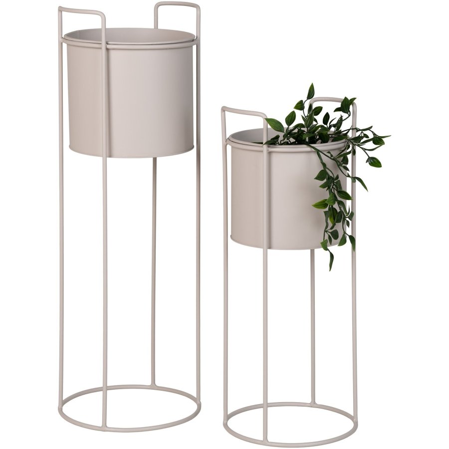 House Nordic Rabo Blumenstnder 2er Set, Sand