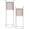 House Nordic Rabo Blumenstnder 2er Set, Sand