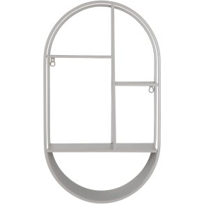 House Nordic Feira Wandregale H60 cm, Grau