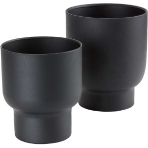 House Nordic Fulda bertopf 2er Set, Schwarz