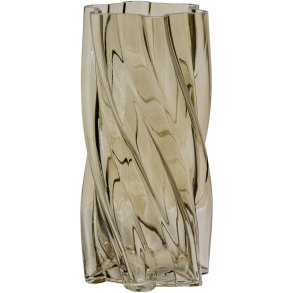 House Nordic Vase H25 cm, Smoked Green