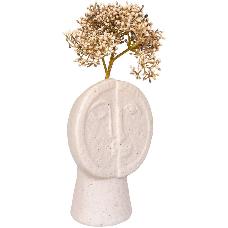 House Nordic Vase H17,5 cm, Beige