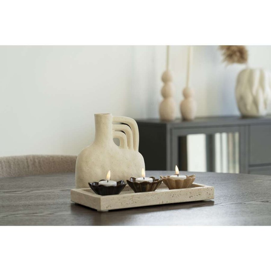 House Nordic Vase H19,5 cm, Beige