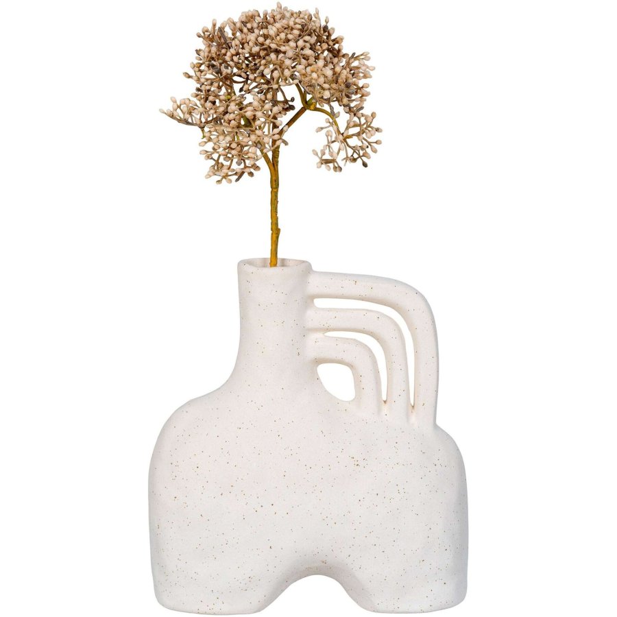 House Nordic Vase H19,5 cm, Beige