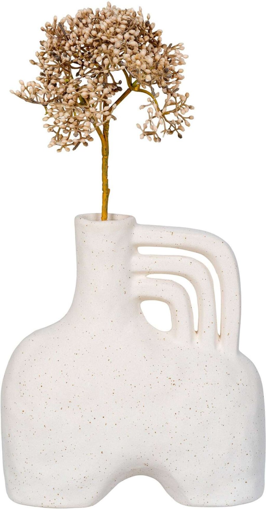 House Nordic Vase H19,5 cm, Beige