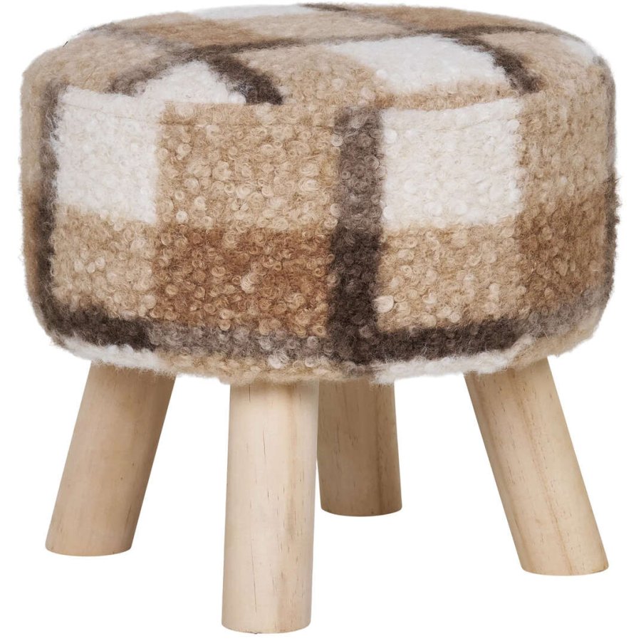 House Nordic Aberdeen Der Hocker H29 cm, Braun