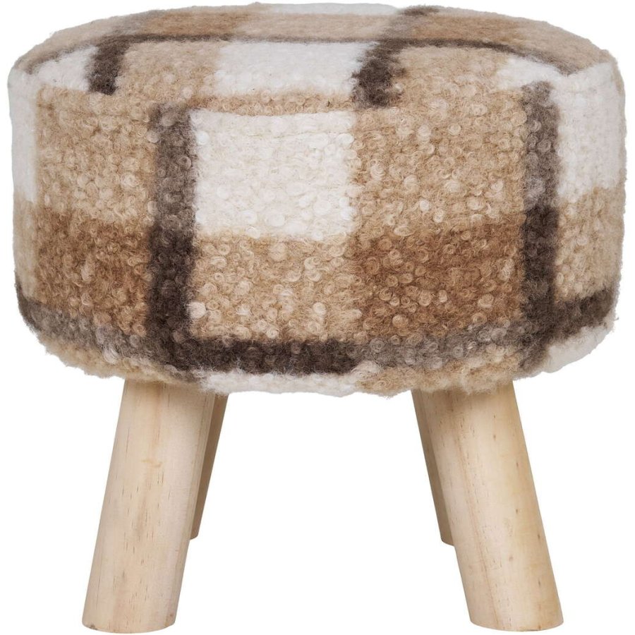 House Nordic Aberdeen Der Hocker H29 cm, Braun