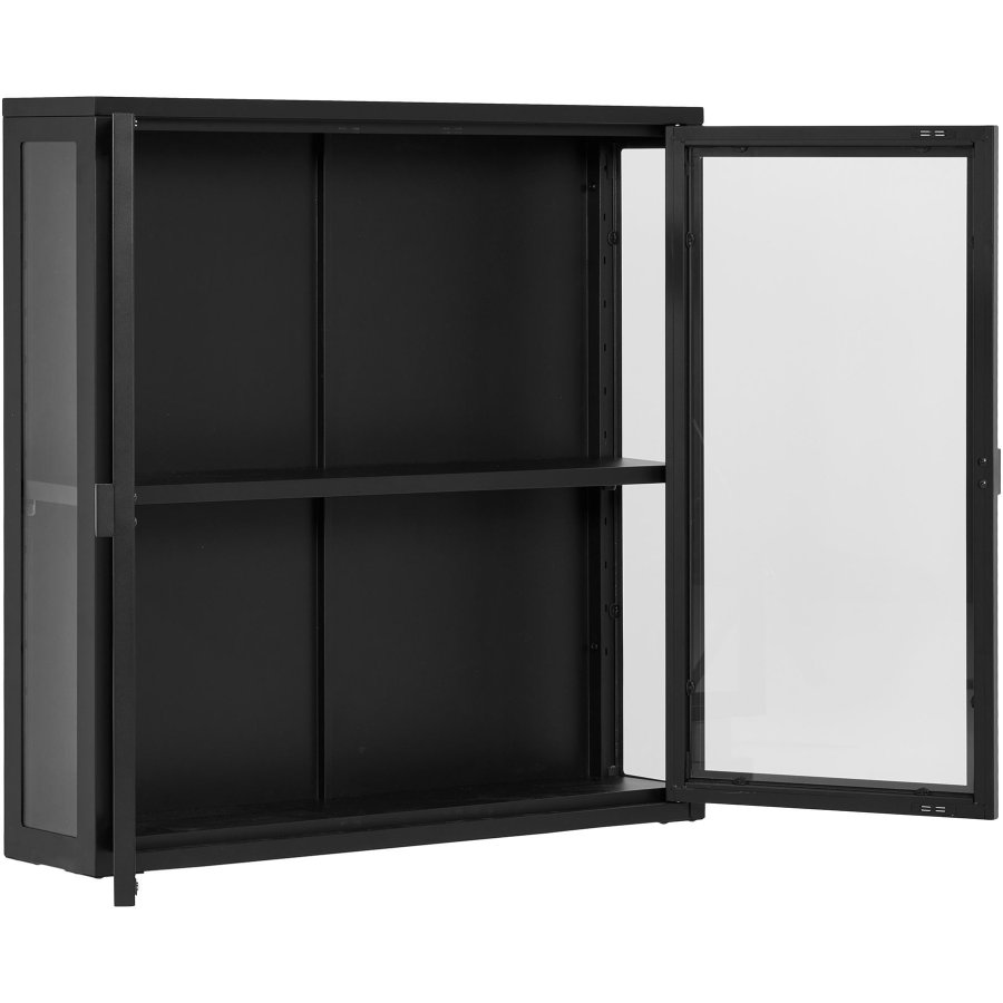 House Nordic Brisbane Vitrine 80x80 cm, Schwarz