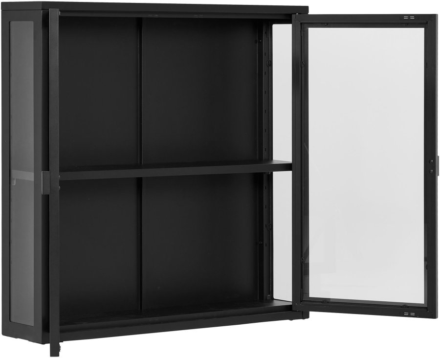 House Nordic Brisbane Vitrine 80x80 cm, Schwarz