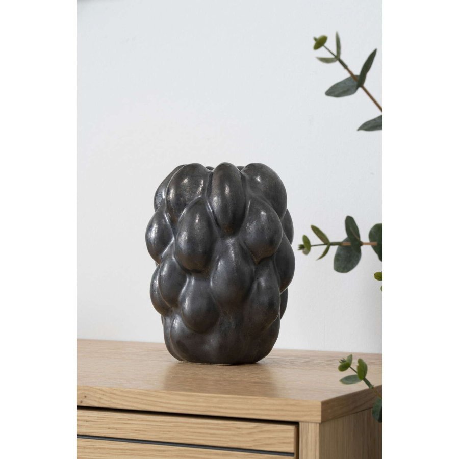 House Nordic Vase H19 cm, Schwarz