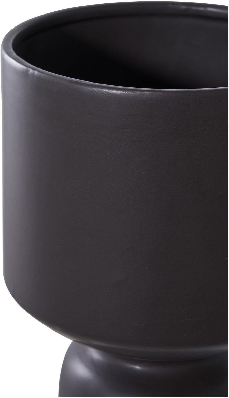 House Nordic Blumentopf H23,5 cm, Schwarz