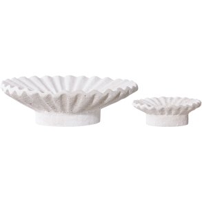 House Nordic Kerzenhalter 2er Set, Wei/Zement