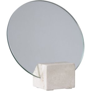 House Nordic Dekoration Tischspiegel H18 cm, Beige