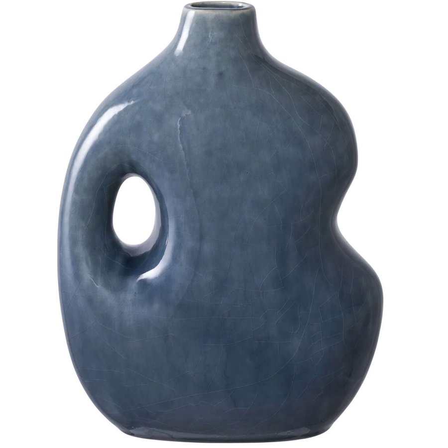 House Nordic Vase H25 cm, Blau