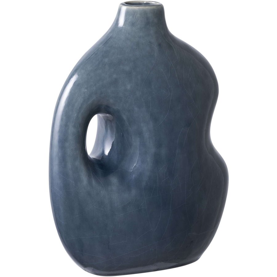 House Nordic Vase H25 cm, Blau