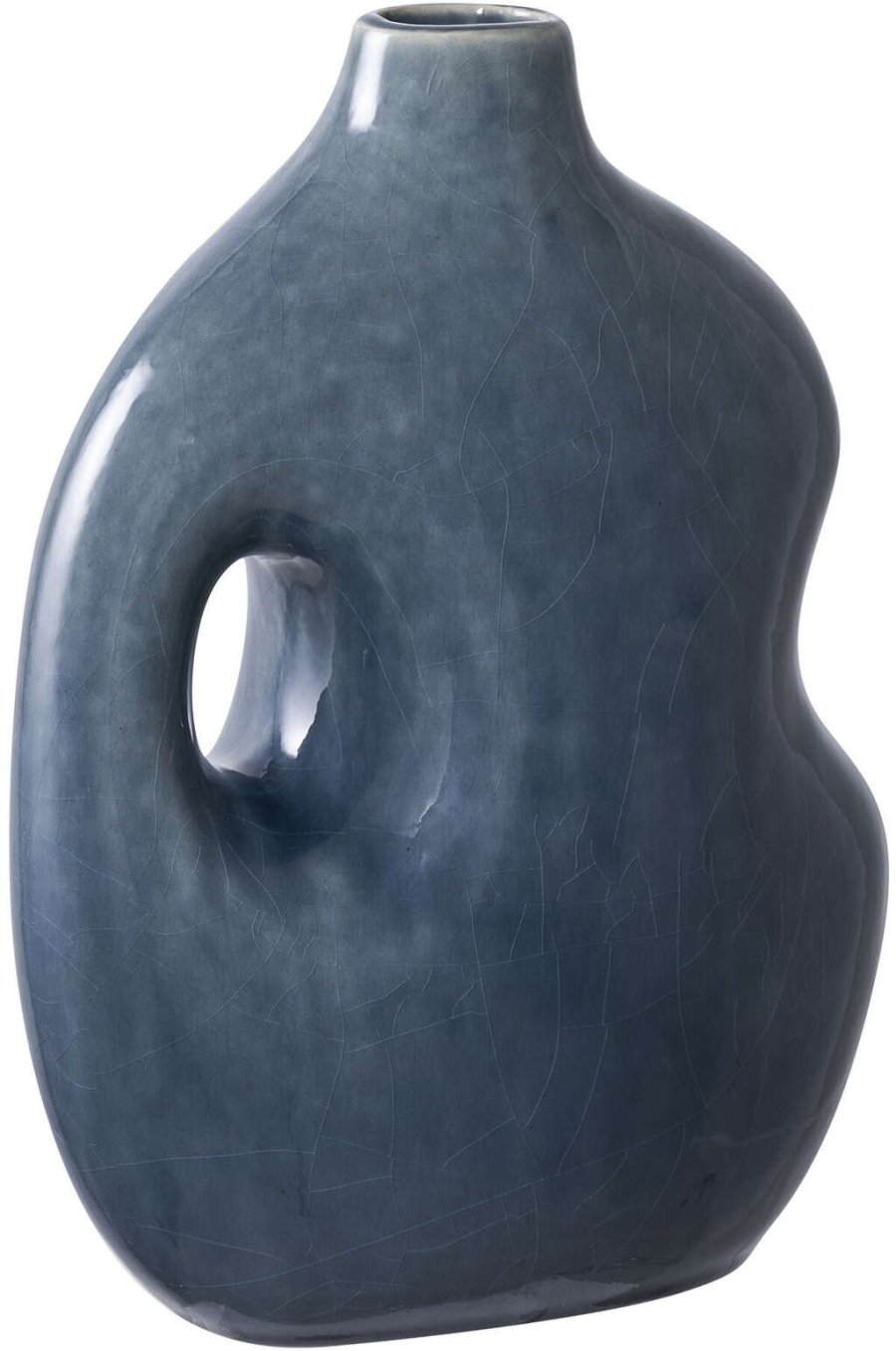 House Nordic Vase H25 cm, Blau