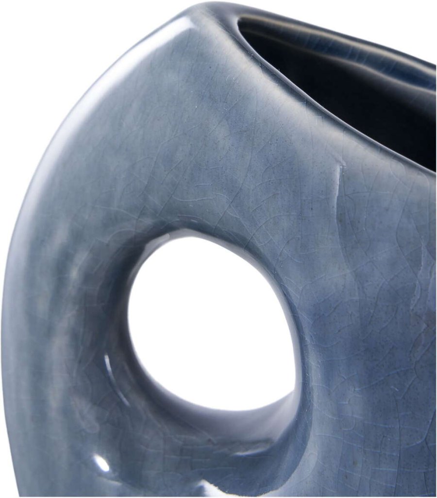 House Nordic Vase H18 cm, Blau