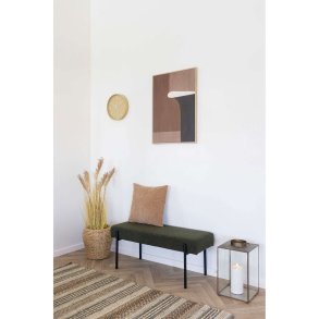 House Nordic Swindon Bænk 100 cm, Mørkegrøn