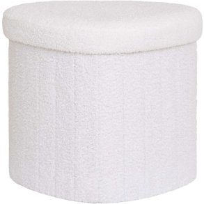 House Nordic Medford Pouf H37,5 cm, Wei