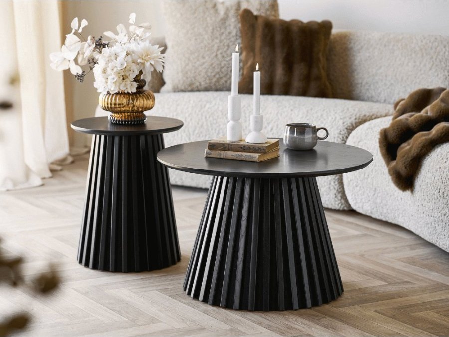 House Nordic Osaka Eckttisch H50 cm, Schwarz