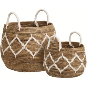 House Nordic Altea Körbe 2er Set, Bananenzopf