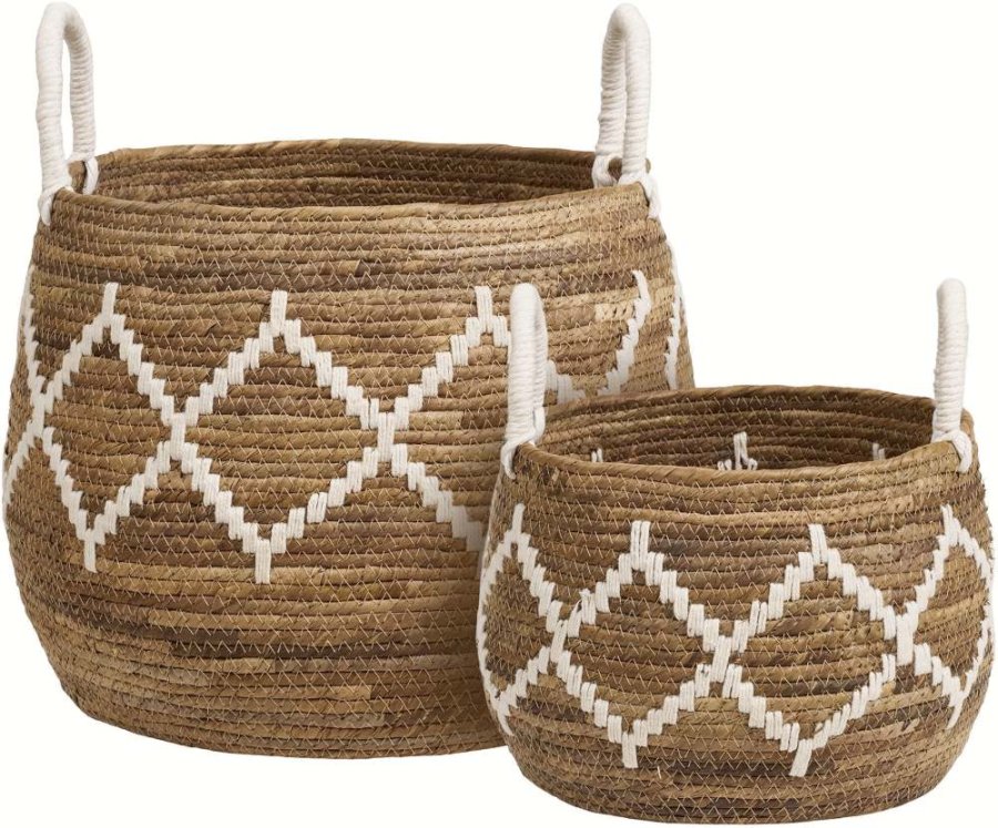 House Nordic Altea Körbe 2er Set, Bananenzopf