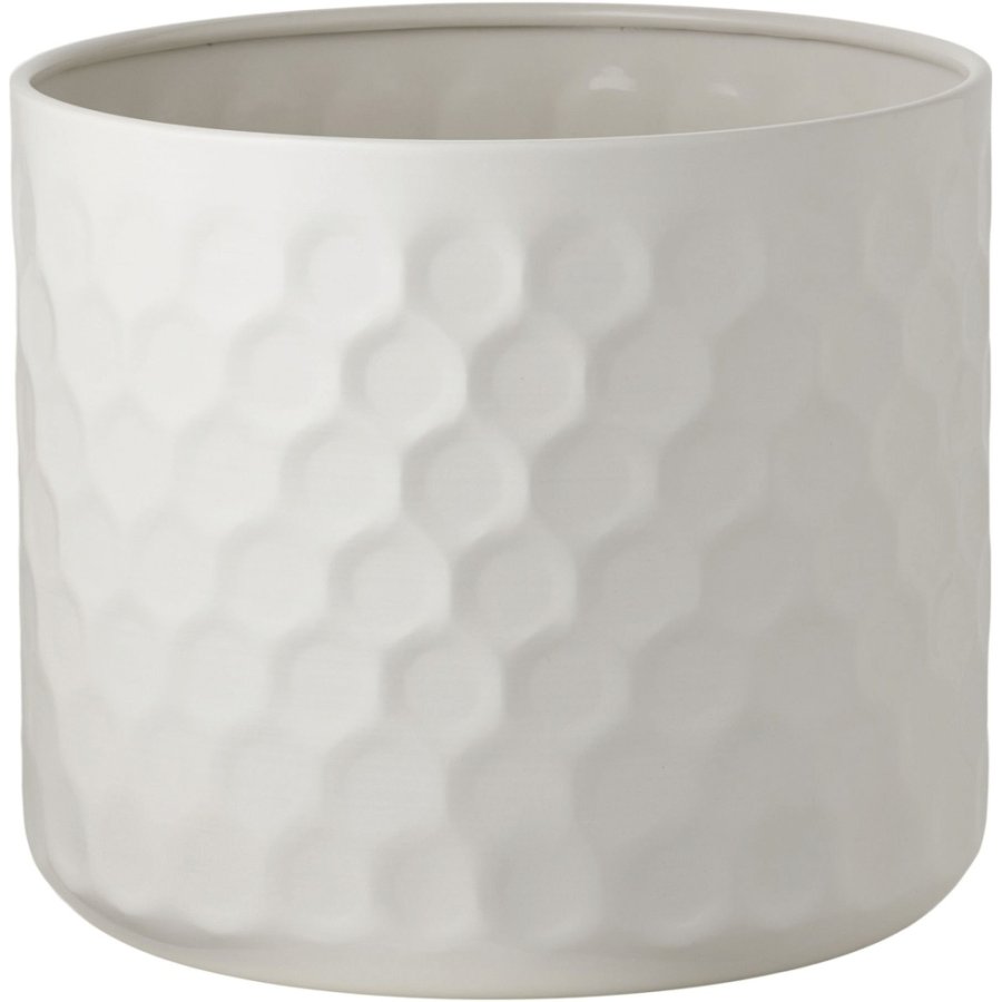 House Nordic Blumentopf H21 cm, Weiß