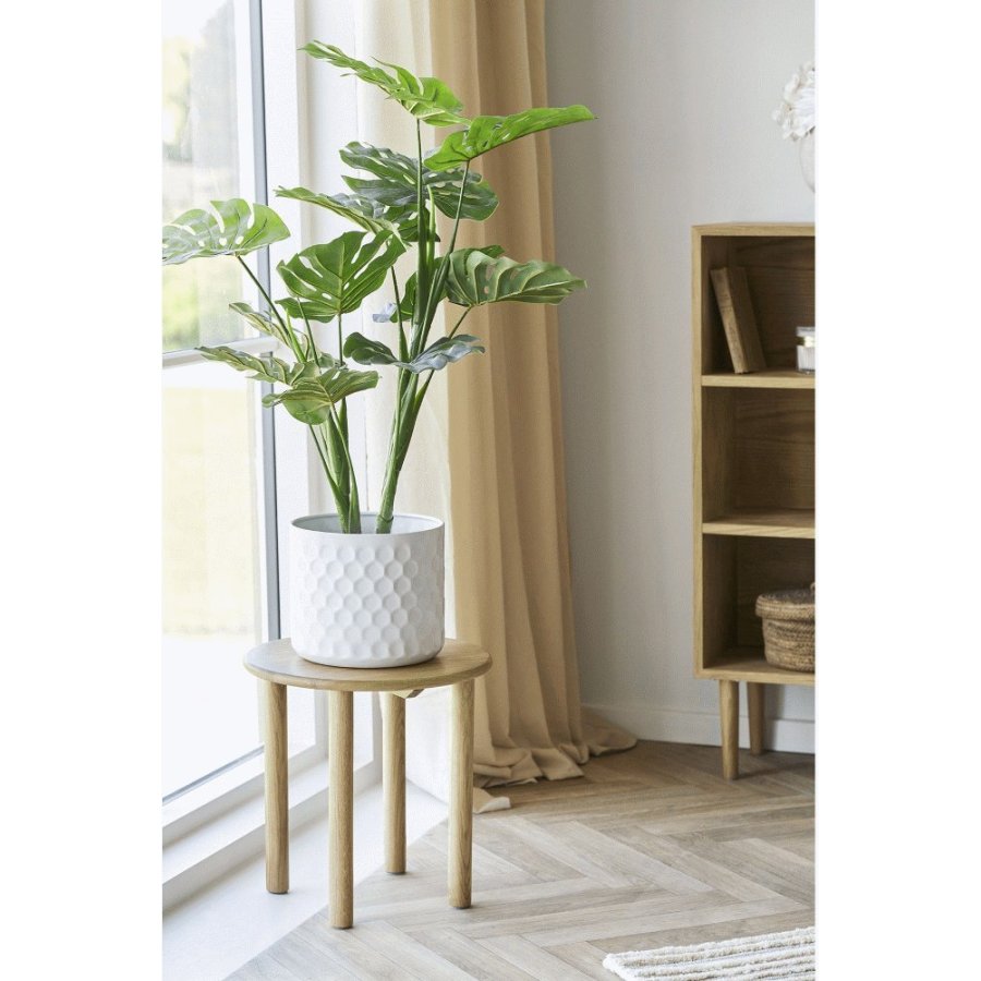 House Nordic Blumentopf H21 cm, Weiß