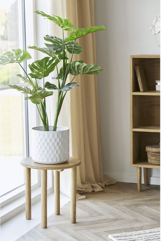 House Nordic Blumentopf H21 cm, Weiß