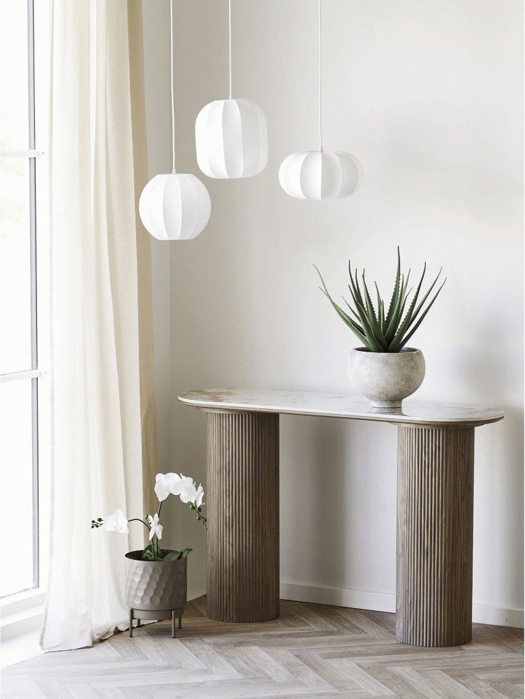 House Nordic Blumentopf H26 cm, Braun