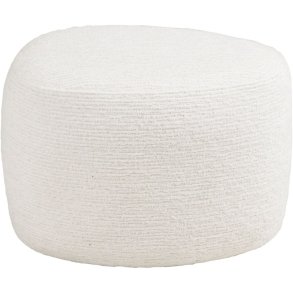 House Nordic Hilo Pouf H39 cm, Off-White
