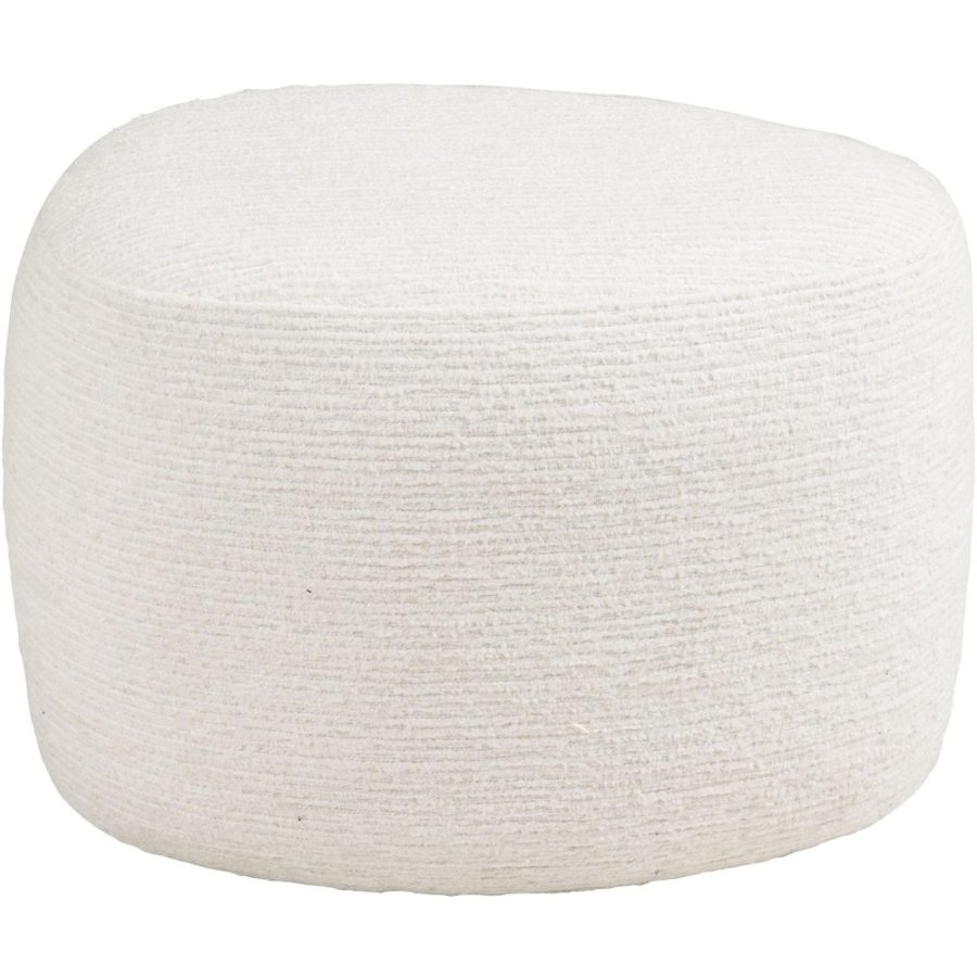 House Nordic Hilo Pouf H39 cm, Off-White