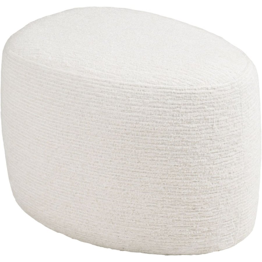 House Nordic Hilo Pouf H39 cm, Off-White