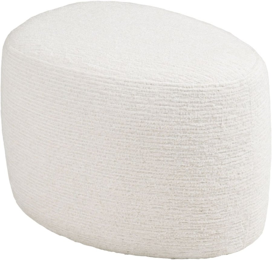 House Nordic Hilo Pouf H39 cm, Off-White