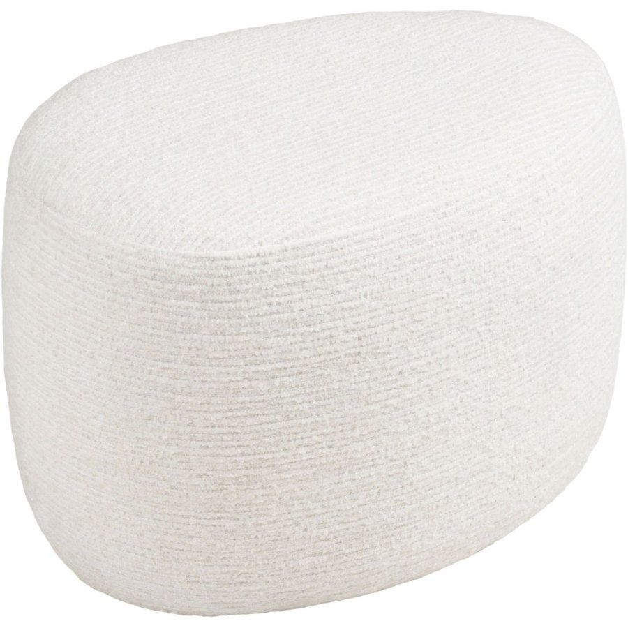 House Nordic Hilo Pouf H39 cm, Off-White