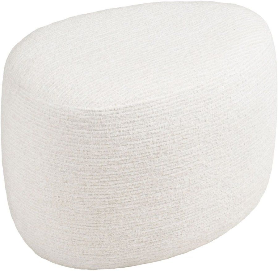 House Nordic Hilo Pouf H39 cm, Off-White