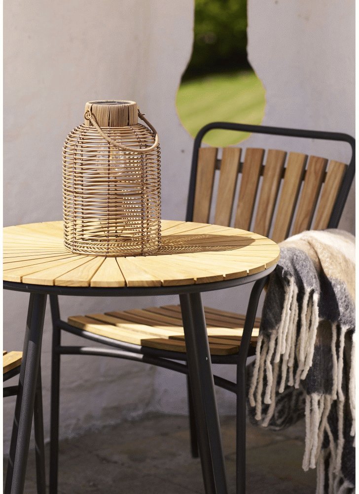 House Nordic Brentford Solarlaterne H30,5 cm, Polyrattan