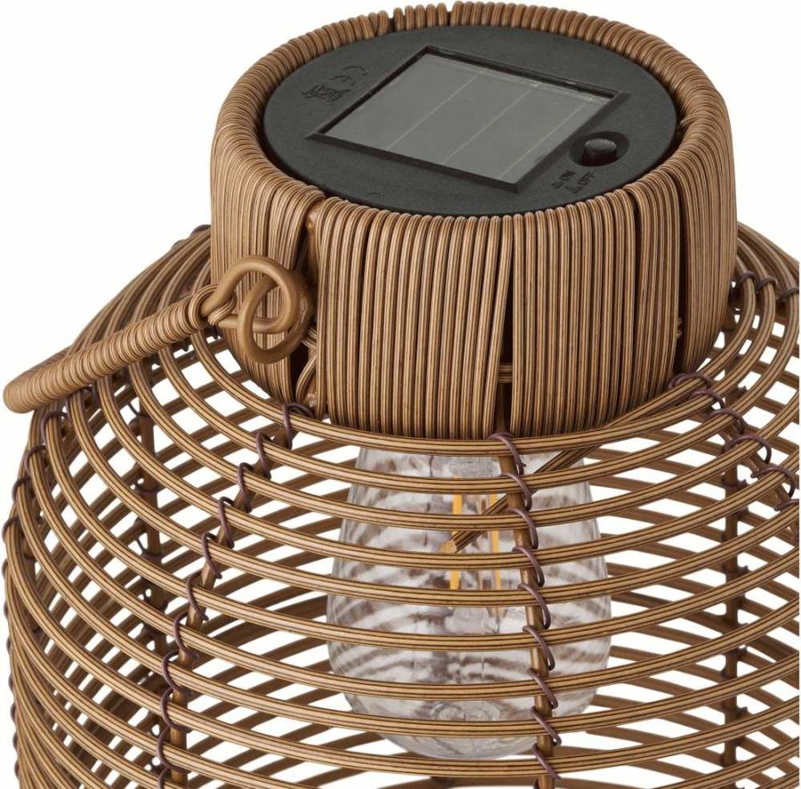 House Nordic Brentford Solarlaterne H30,5 cm, Polyrattan