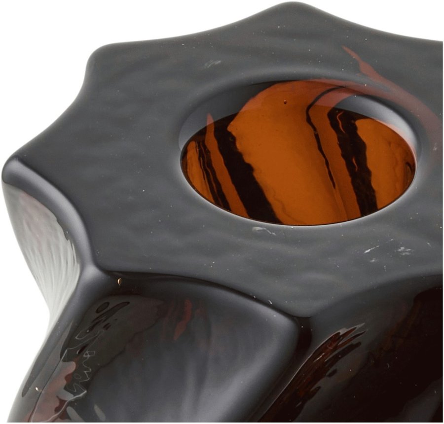 House Nordic Kerzenhalter H7,5 cm, Smoked Brun